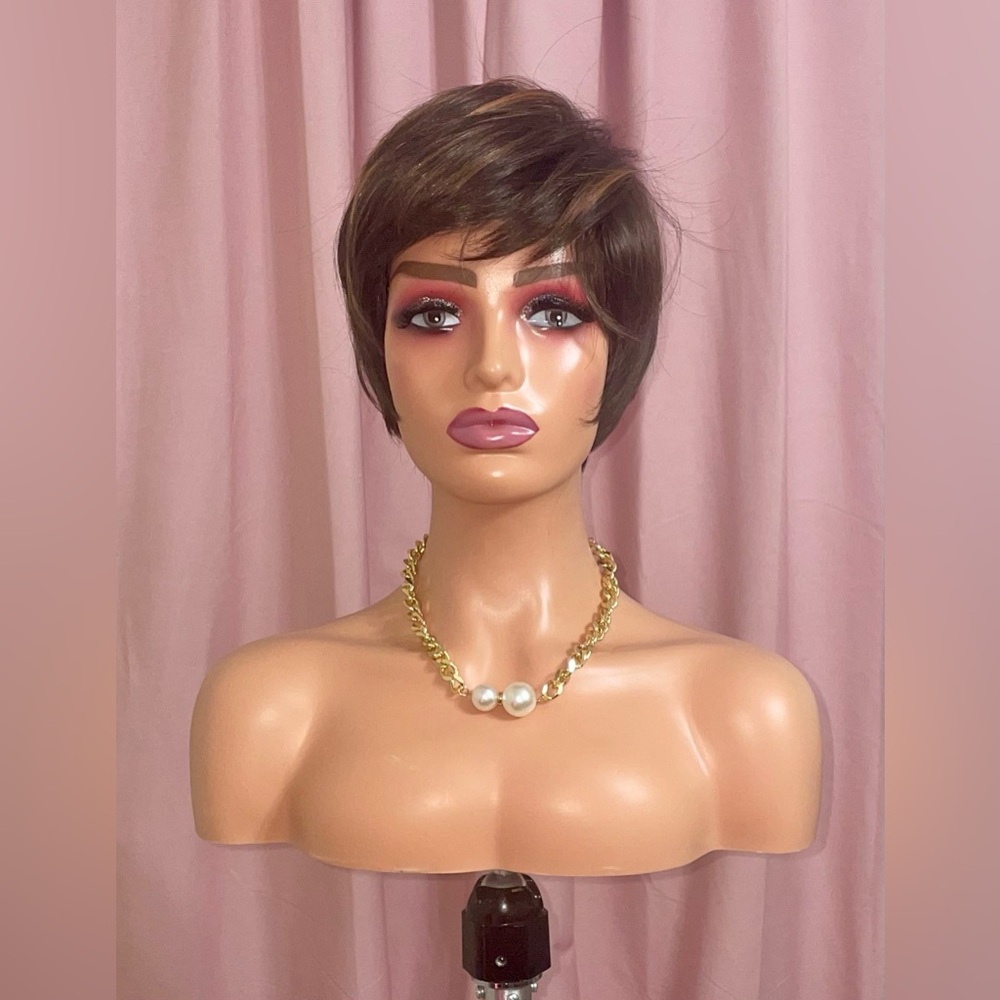 Short Synthetic Pixie Cut Wig